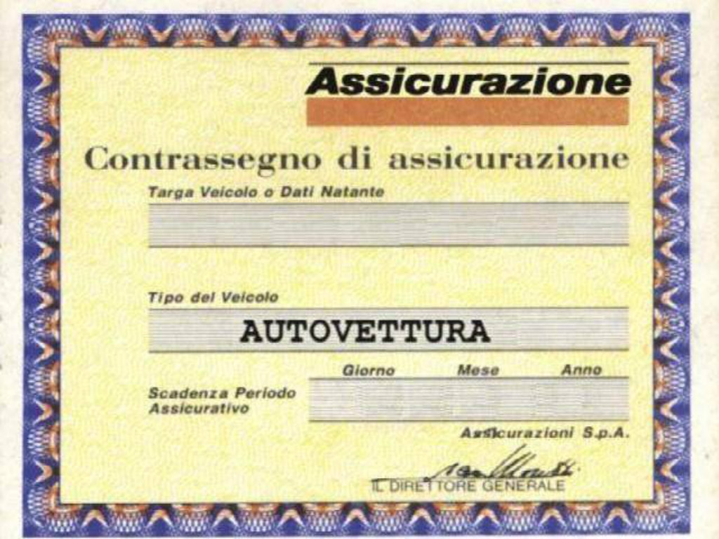 tagliando assicurazione